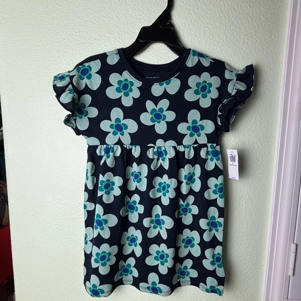 NWT 3T Spring flower dress 100% cotton
